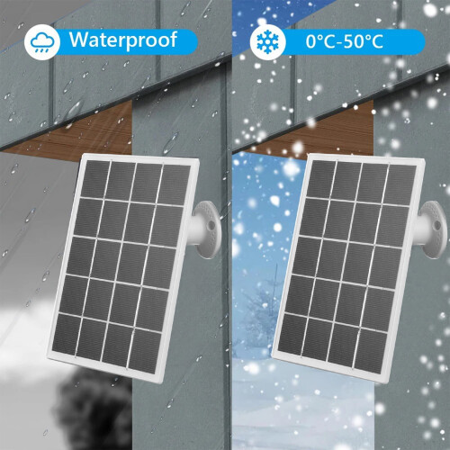Ηλιακό πάνελ 3W5V για εξωτερική κάμερα ασφαλείας, συμβατό με κάμερα παρακολούθησης 1