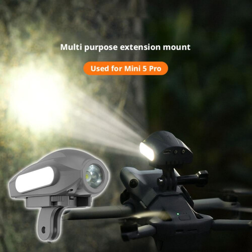 For Mini 5 Pro Drone Searchlight Night Flight Lamp Spotlight with Mount Base 2