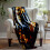 Halloween flanellpledd 70x100 cm mykt vendbart 5