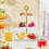 ShaoXinWan Cupcake Stand White Plastic 3-Tier with Gold Rim 4