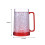 Caneca de cerveja congelada de 450ml, feita de plástico com parede dupla e alça. 5