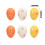 Easter Eggs Assorted Colors 6 Pcs 3