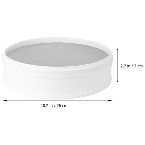 Plastic Flour Sifter White Baking Supply for Kitchen Use 1Pc 1