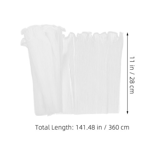 Weißes Polyester-Blumenwickelgarn, 360 cm 1