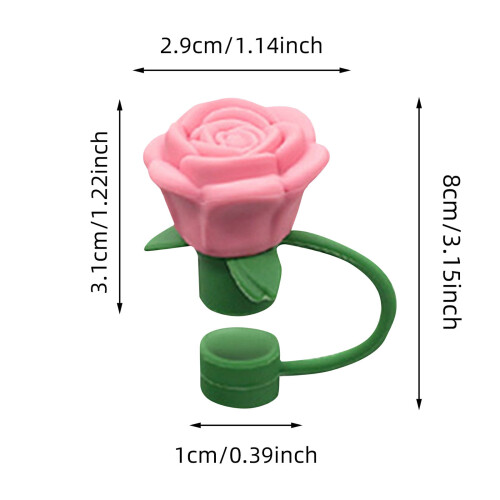 Couvre-pailles Stanley Cup Rose Fleur 10 mm Violet 1