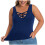 Γυναικεία αμάνικα μπλουζάκια σε μέγεθος plus size, μονόχρωμα, καμιζόλα με 4