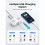 Πολύπριζο ταξιδιού ORICO: 4 πρίζες + 3 USB (1USB-C), καλώδιο 4 ποδιών, εγκεκριμένο για compact 3
