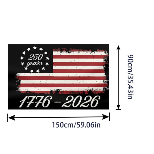 America250Flaggenbanner aus Polyester, 1,5 x 0,9 m 1