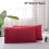 Egyptian Cotton Pillowcases Burgundy King 2-Pack 2