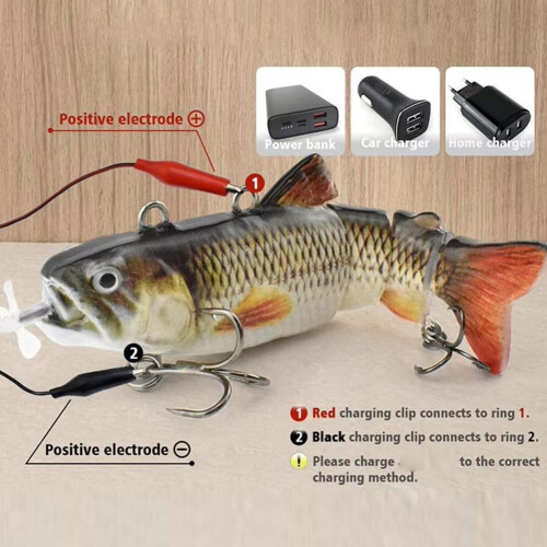 Robotic Self-swimming Propeller-driver Bait Robotic Electronic Lure LED Rechargeable Fish 2