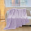 Polyester Waffle Jacquard Blanket Purple 100x150cm 5