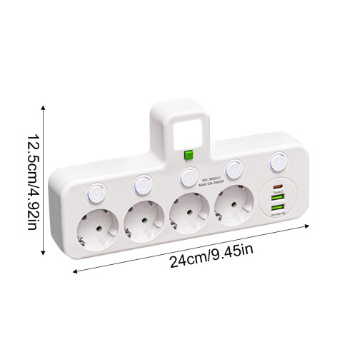 Inteligentná veža Power Switch s USB portami 2500 W 2