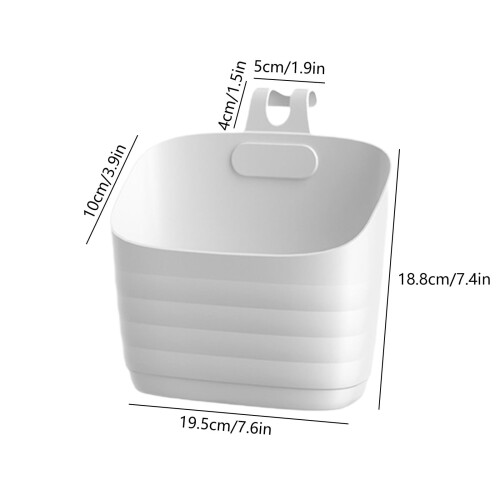 Wall-Mounted Storage Box, Multi-Layer Bathroom & Kitchen Organizer, Stackable No-Drill Hanging Bin for Toiletries – Space Saving 2