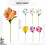 Bouquet artificiale moderno, composizione floreale in plastica, 1 pezzo 3