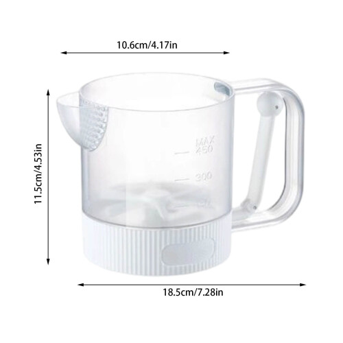 Hand Mixer Cup Semi-Automatic 7.28 x 4.53 Inch 1