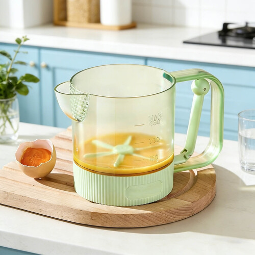 Hand Mixer Cup Semi-Automatic 7.28 x 4.53 Inch 2