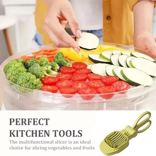 1PCS Handheld Mushroom Divider Tomato Cutter Egg Split Device Slicer Egg Mould Tool Multifunction Slicing 2