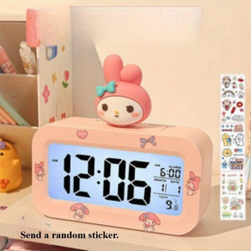 Digitálny budík Hello Kitty s ukazovateľom teploty 2