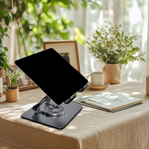 Aluminum Laptop Stand with 360 Rotation and Foldable 1