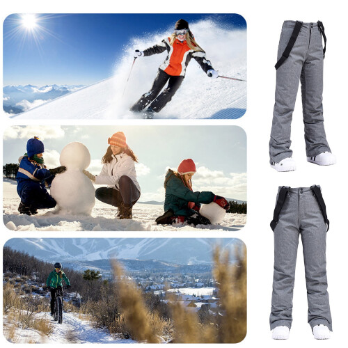 Unisex isolierte Skihose, wasserabweisend, winddicht 1