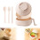 Microwave Ramen Bowl Set with Spoon Chopsticks Fork Wheat 2