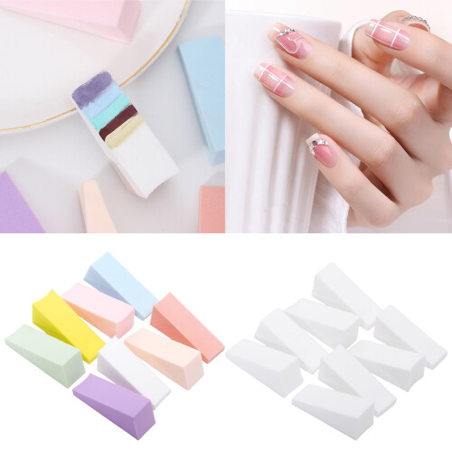 8Pcs Nails Stamping Sponge Set Triangular Designs Soft Nails Sponges For Accurate Gel Application Salons Or Home Use 1