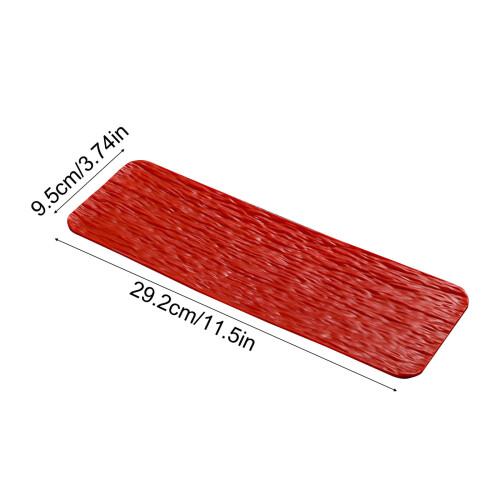 Rectangular Sushi Platter, Durable Plastic Serving Trays for Party Entertaining Appetizer Cheese Charcuterie Display 1