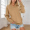 Fleece pullover sweatshirt blød termisk vintertop med 2