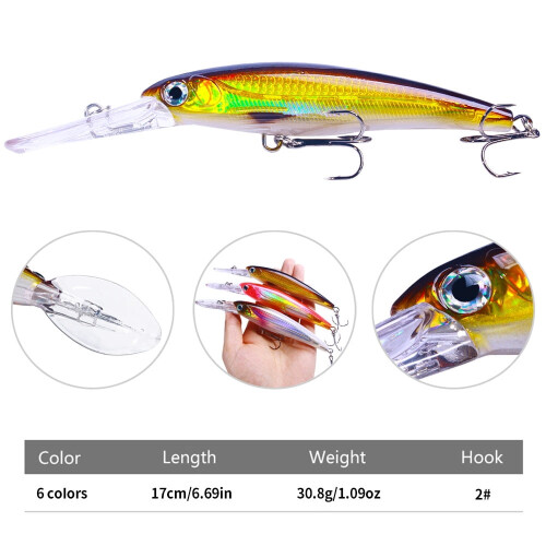 17 cm Floating Paddle Tail Shrimp Lure (2 pcs) 1