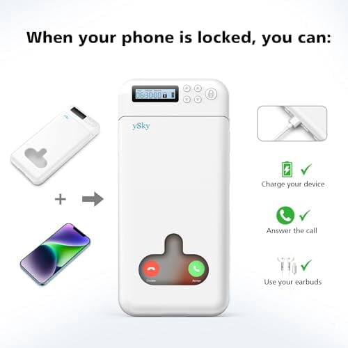 Telefonzár iPhone Android Hordozhatóhoz 1 db-os csomag 2
