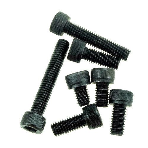 Tornillo de cabeza hexagonal negro, grado 12.9, M2–M8 1