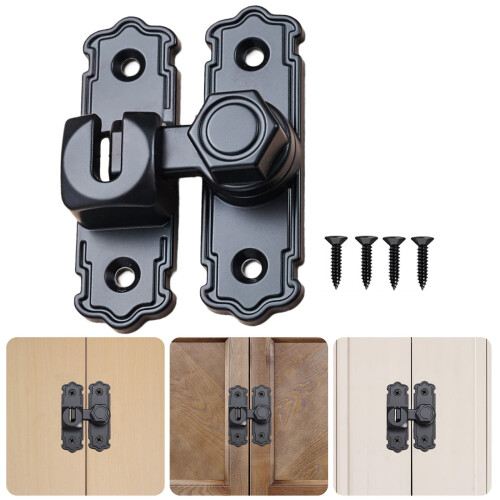 Multipurpose Sliding Swing Bolt Lock Compact Not Pry Security Latches Quick Fixing for door gate & Storage Cabinets 1