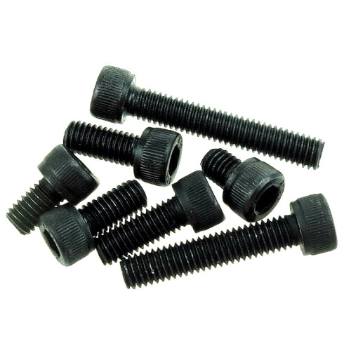Tornillo de cabeza hexagonal negro, grado 12.9, M2–M8 2