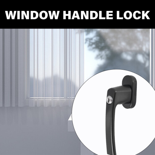 Lockable Window Handle With Key & Screws Shed Door Handle Lock Stainless Steel Lockable Replacement Handle Enduring 1