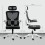 Vinsetto Vinsetto Mesh Office Chair with Adjustable Headrest, Lumbar Support, Black 3