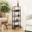 Homcom HOMCOM Rolling Kitchen Trolley, Slim Storage Cart with Metal Frame, Handle 7