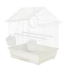 KCT Lima Small Exotic Portable Bird Cage - White