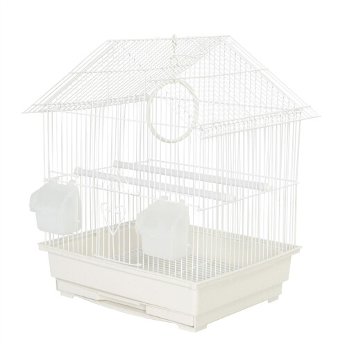 KCT KCT Lima Small Exotic Portable Bird Cage - White