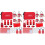 128X Locking Tag Kit Hasps, Clamps and Universal Multi-Pole Circuit Breaker Locks, Security Padlocks, Plug Locks 1