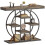Homcom HOMCOM Industrial Console Table, Hallway Table with Storage Shelves 2