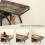 Homcom HOMCOM Industrial Console Table, Hallway Table with Storage Shelves 5