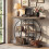 Homcom HOMCOM Industrial Console Table, Hallway Table with Storage Shelves 8