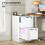 Homcom HOMCOM 2 Drawer File Cabinet with Lock and Adjustable Hanging Bars, White 4