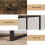 Homcom HOMCOM Modern Bedside Table, Nightstand with Drawer Shelf Rustic Brown 6