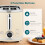 Homcom HOMCOM 2 Slice Toaster and Kettle with Keep Warm Memory Function, 1.7L 3000W 8