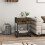 Homcom HOMCOM Modern Bedside Table, Nightstand with Drawer Shelf Rustic Brown 8