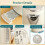 Homcom HOMCOM 2 Slice Toaster and Kettle with Keep Warm Memory Function, 1.7L 3000W 9