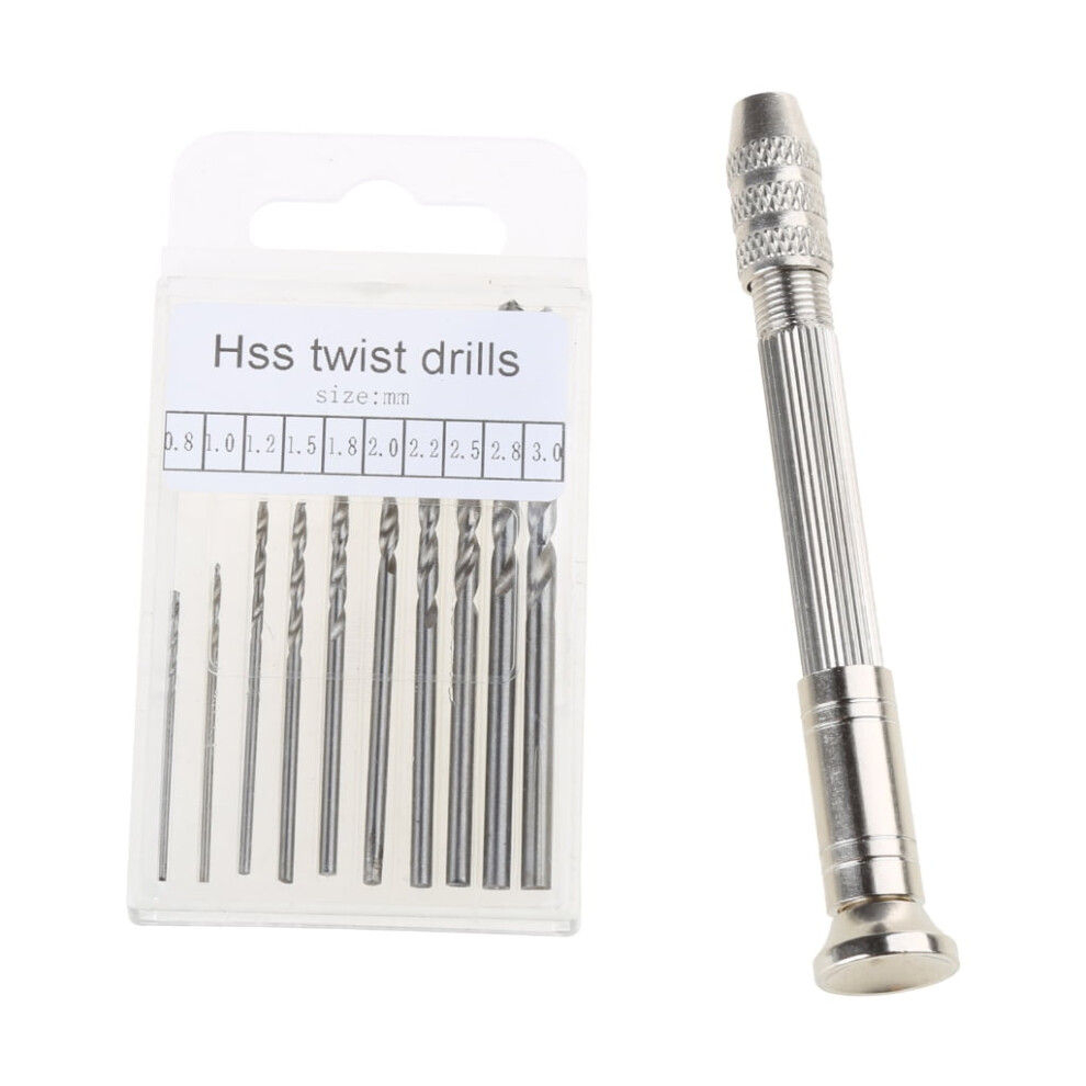 Professional Pin Vise Hand Drill Bits Manual Craft Drill For Mini Twist Drill Assembling Model For Jewelry Making 9313598063755