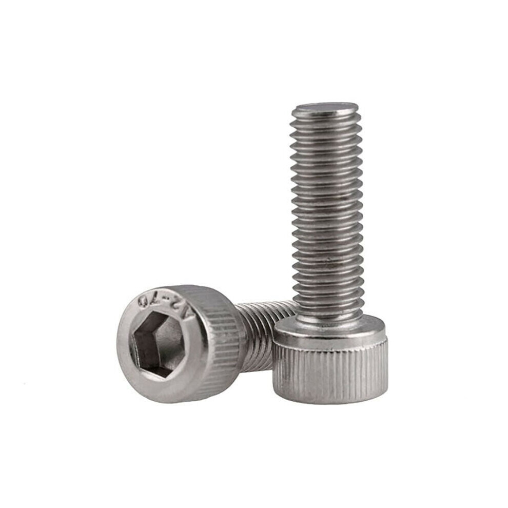 M1.4 M1.6 M2 M2.5 Din912 Hexagon Hex Socket Head Cap Screws 304 Stainless Steel Cylindrical Allen Bolts Length 3Mm-40Mm 9329345266720