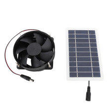 Solar Panel Power Fan, Solar Panel Powered Fan Kit Portable Easy Installation Efficient For Outdoor For Pet Houses